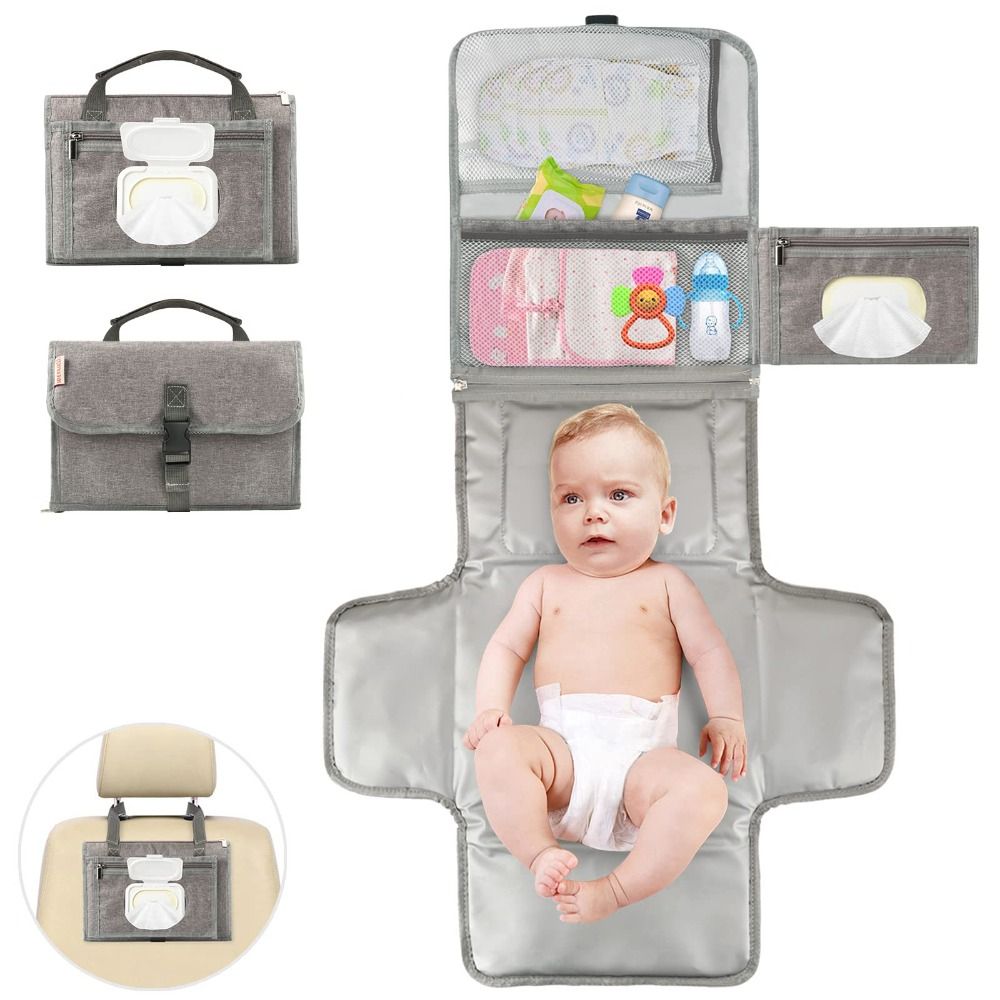 MILITA Mới Trẻ sơ sinh Nhu yếu phẩm cho bé Miếng lót thay tã Thảm thay đồ Túi đựng tã Đệm thay đồ di động