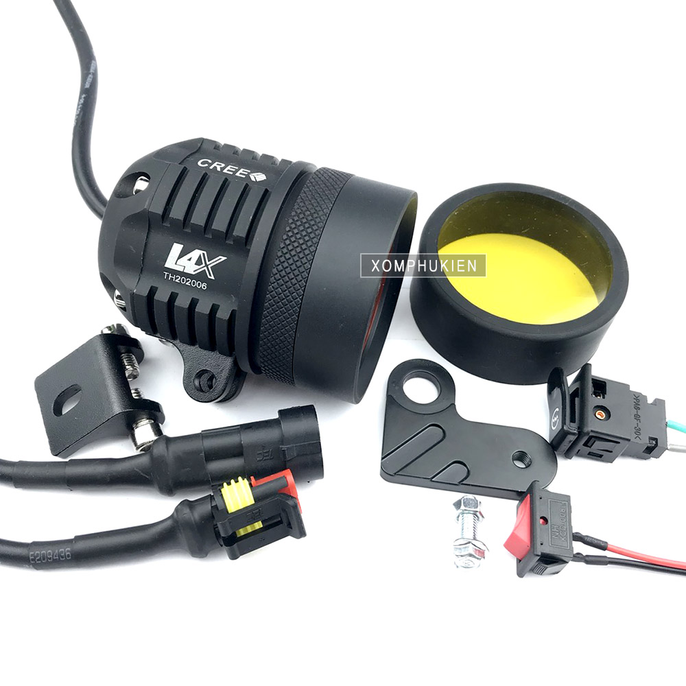 [HCM]Đèn Trợ Sáng L4X CREE T6 30w Gắn Xe Máy