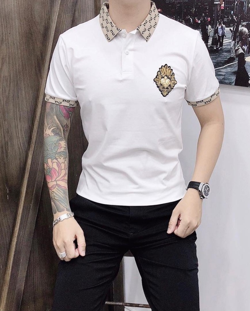 (Deal Sốc) Áo Thun Nam POLO Cổ Bẻ Ngắn Tay,ÁO Phông Nam Dáng Ôm Thời Trang Cao Cấp Logo thêu 2 màu trắng và đen Chất Cotton Dày Dặn - Thiết Kế Sang Trọng Taylorfashion D15