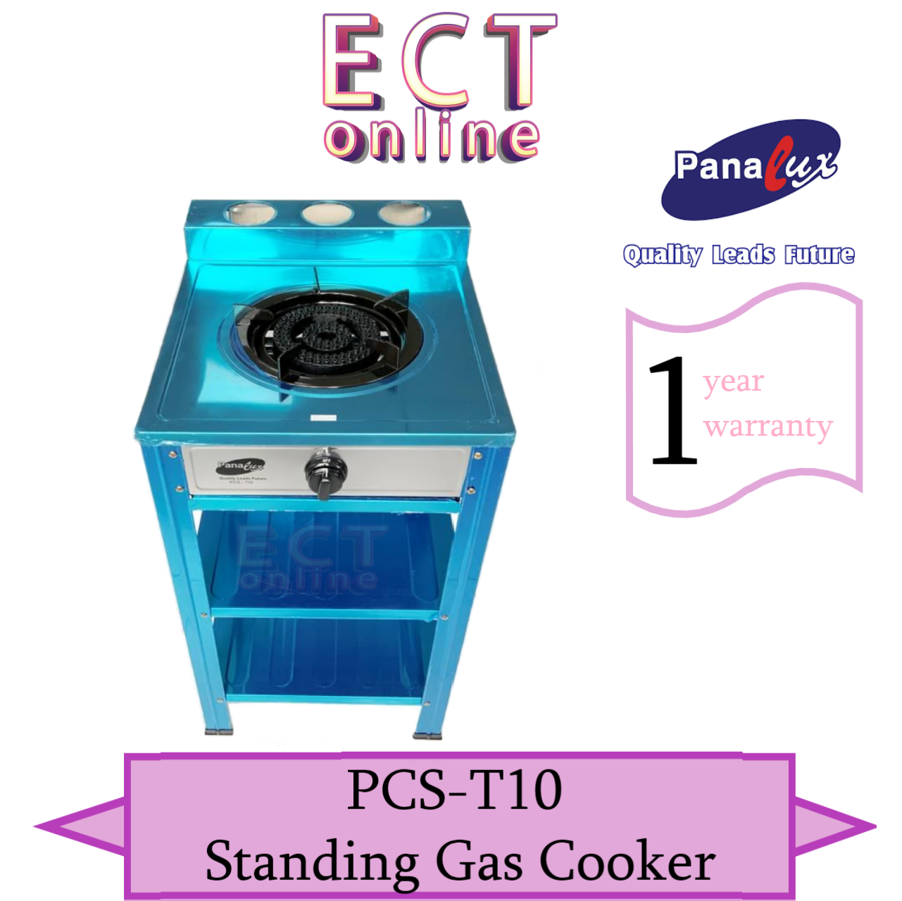 Panalux Single Standing Gas Stove Gas Cooker Big Burner PCST10 PCST10
