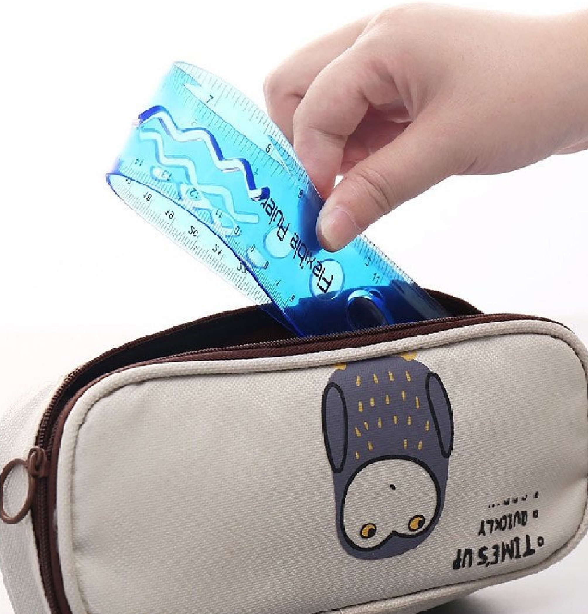 Thước kẻ dẻo hình học nhiều màu Plex 30cm