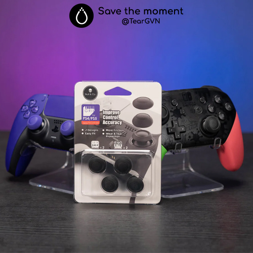 Bọc Analog Convex thế hệ mới Skull & Co cho tay cầm PS4 / PS5 / Switch Pro Controller - Vỉ 2 cặp