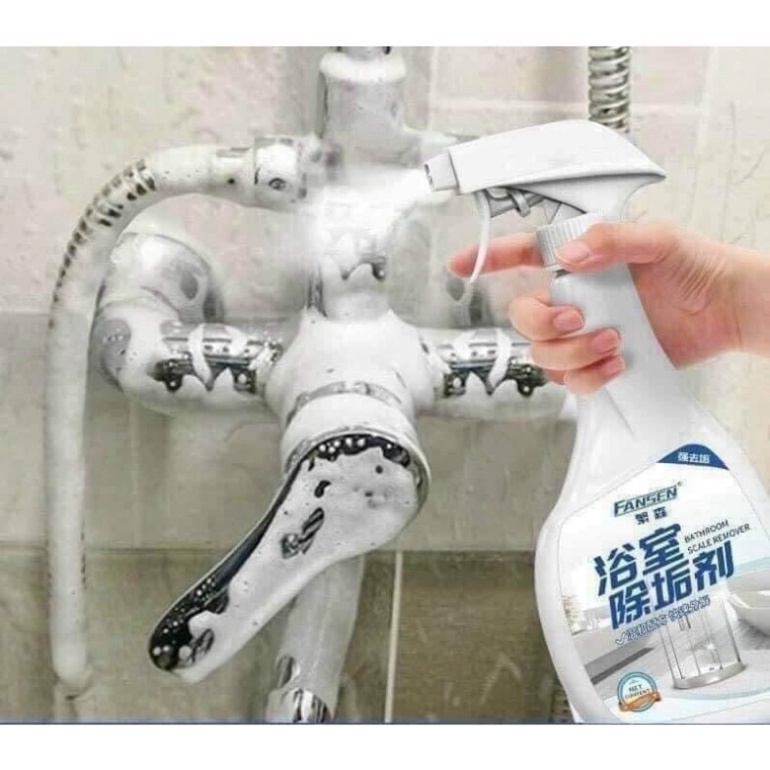Dung dịch tẩy rửa nhà tắm, vòi inox, cặn canxi nhà tắm