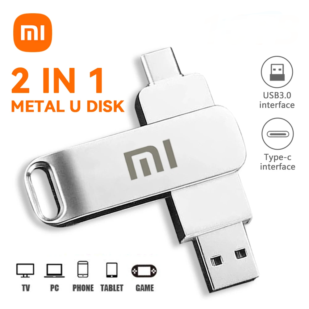 【Clearance Markdowns】 2T 1T U Disk Mobile Phone Pendrive 16TB High Speed Usb3.0 Flash Drive Type-C Computer Dual Interface Metal Flash Memory
