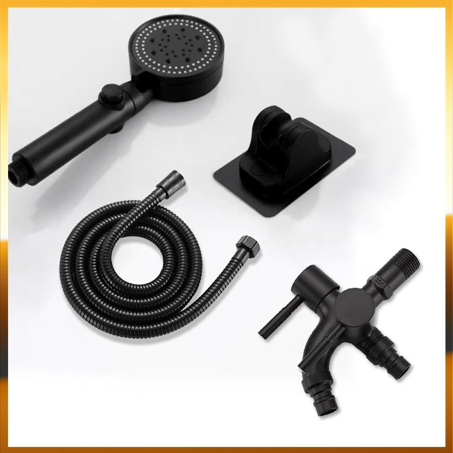 Tqtq Sus304 Shower Set With Faucet 4in1 Black Shower Head Set With Hose