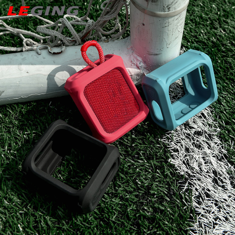 Portable Speaker Protective Sleeve Bracket Silicone Case Compatible For Jbl Go3 Audio Storage Shell Outdoor Stand