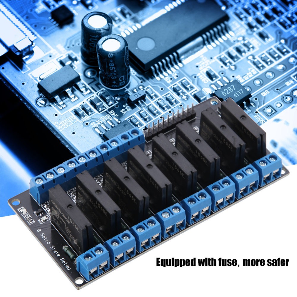 Multi Channel 5V 8 Channel Solid State Relay Module 8 Channel 2A Relay ...