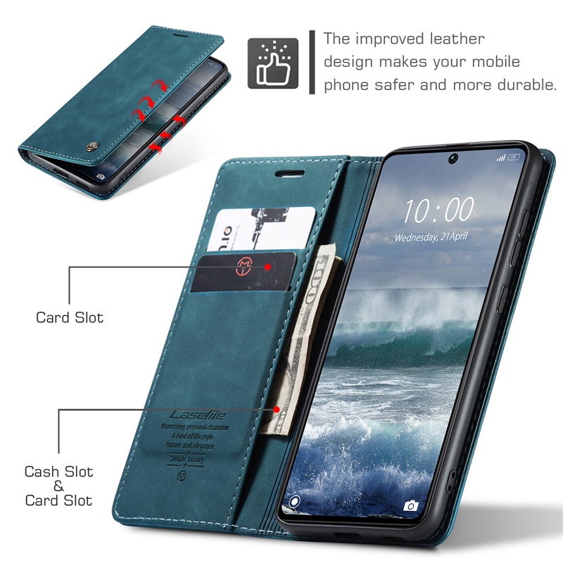 Flip Leather Phone Case For Xiaomi Redmi Note 13 Pro Note13 Note13Pro Note13 4G 5G 2024 Casing Matte PU Card Slot wallet Bracket Shockproof Protection Cases Cover