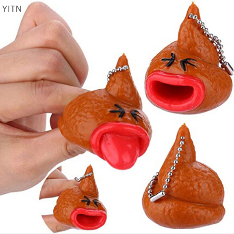 YITN Đồ chơi bóp biểu tượng cảm xúc Poo vui nhộn đồ chơi chống căng thẳng Trò Đùa nhỏ vui nhộn