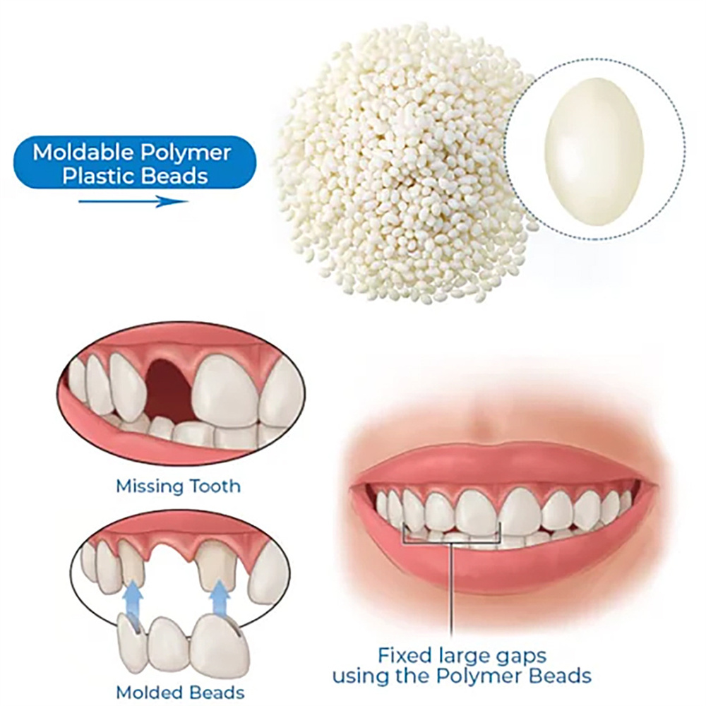 COLORKEY Homtopys False Teeth Solid Glue New Repair Gutta Percha Temporary Filling Particles Solid Teeth Makeup