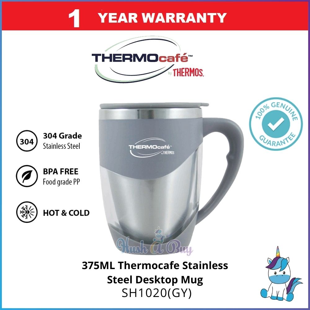 Thermos Thermocafe 450 ml Plastic and Stainless Steel Desk Mug Red