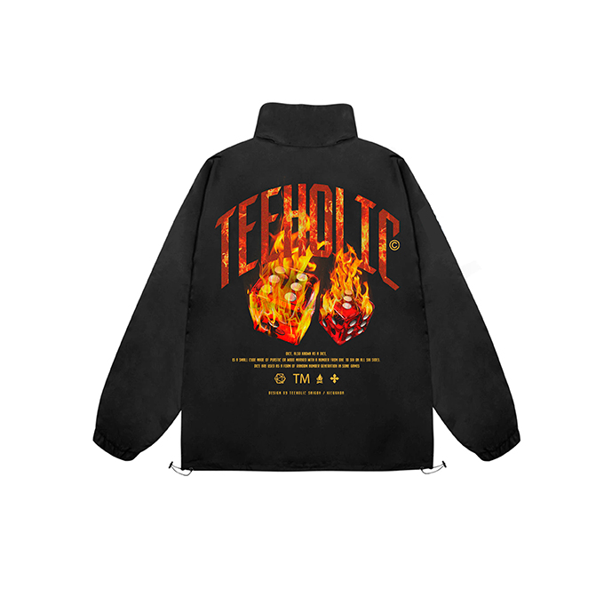 Áo Khoác Jacket TeeHolic Lửa Màu Đen