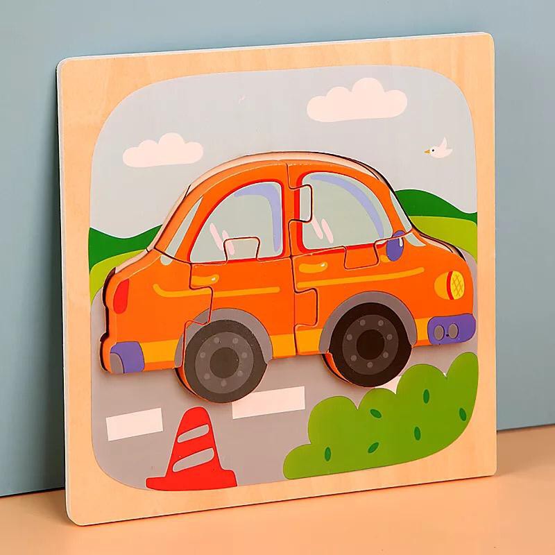 Children's Puzzle Grasp Board (Wooden Educational Puzzle)