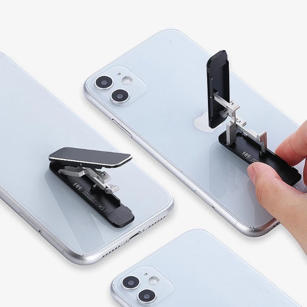 CHENG Creativity Mini Multifunctional Mobile Phone Cradle Mobile Phone Accessories Desk Bracket Folding Mobile Phone Stand Mobile Phone Holders Invisible Folding Mobile Phone Stand