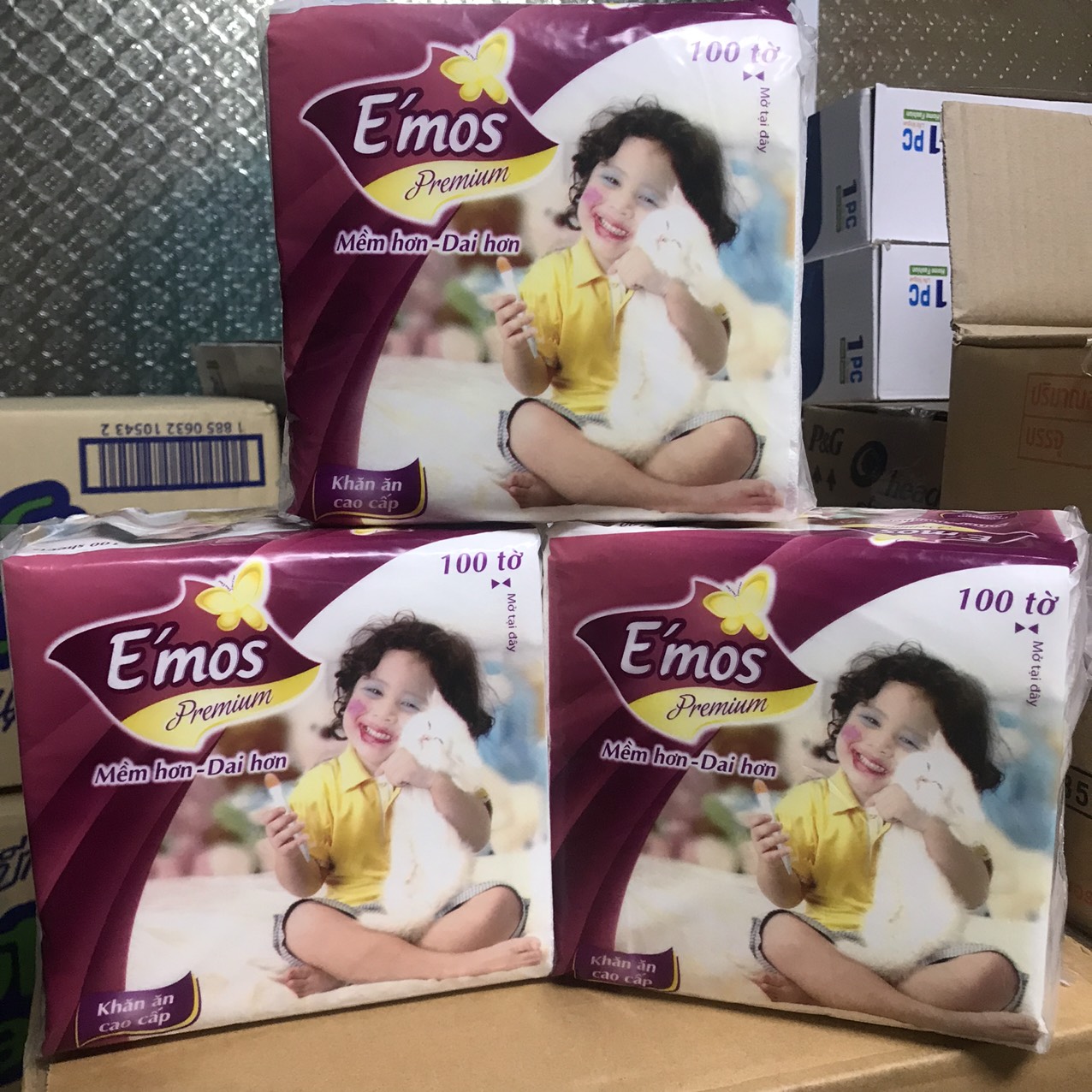Giấy vuông Emos 100 Tờ