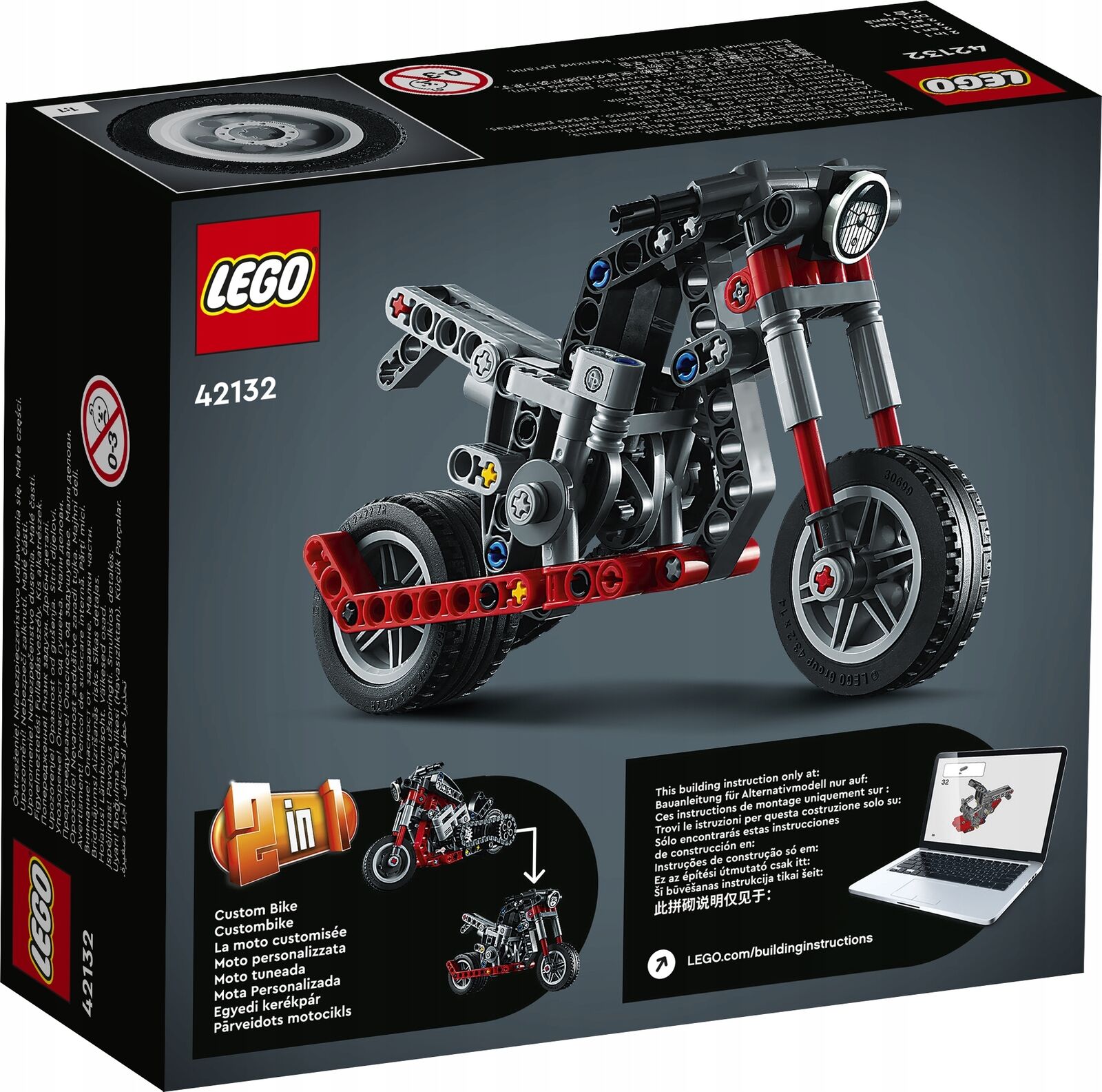 Bộ lắp ráp Xe Mô Tô Độ - LEGO Technic 42132 (163 Chi Tiết)