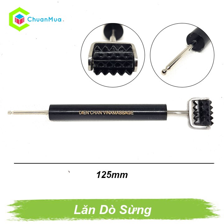 Hemp horn probe roller-Diagnostic Instrument (neck face, fingers massage, Blood air circulation, acupuncture stimulation, ..) Chuanbuy gda170