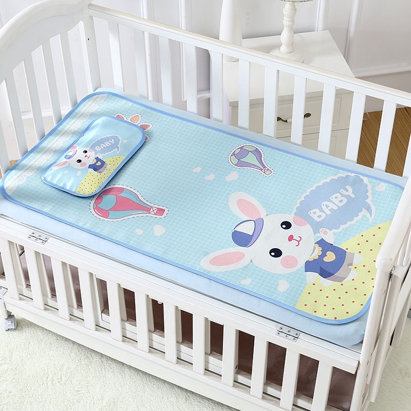 Chiếu lụa điều hòa 3D cao cấp kèm gối cho bé