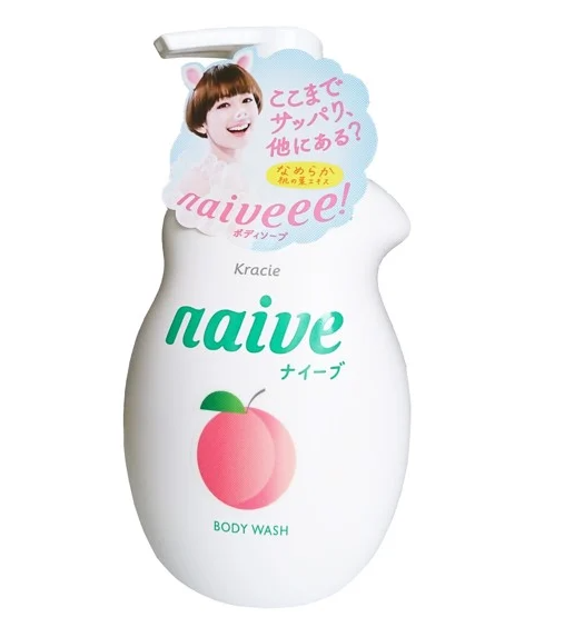 SỮA TẮM NAIVE CHAI LÙN (VỊ ĐÀO) 530ML