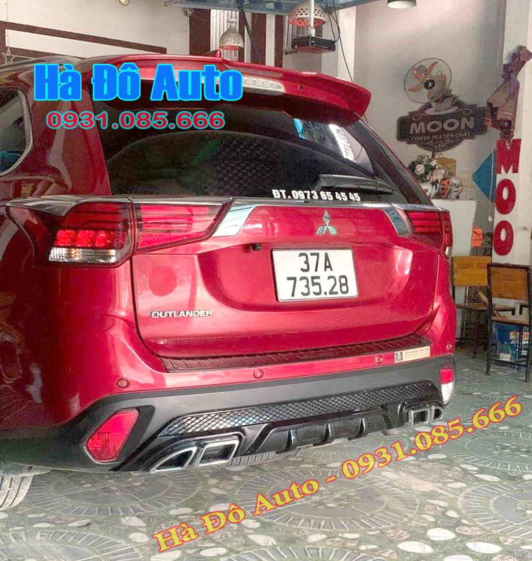 Líp chia pô mitsubishi outlander 2017 2018 2019 2020 2021 2022 - độ líp pô outlander 2017/2022