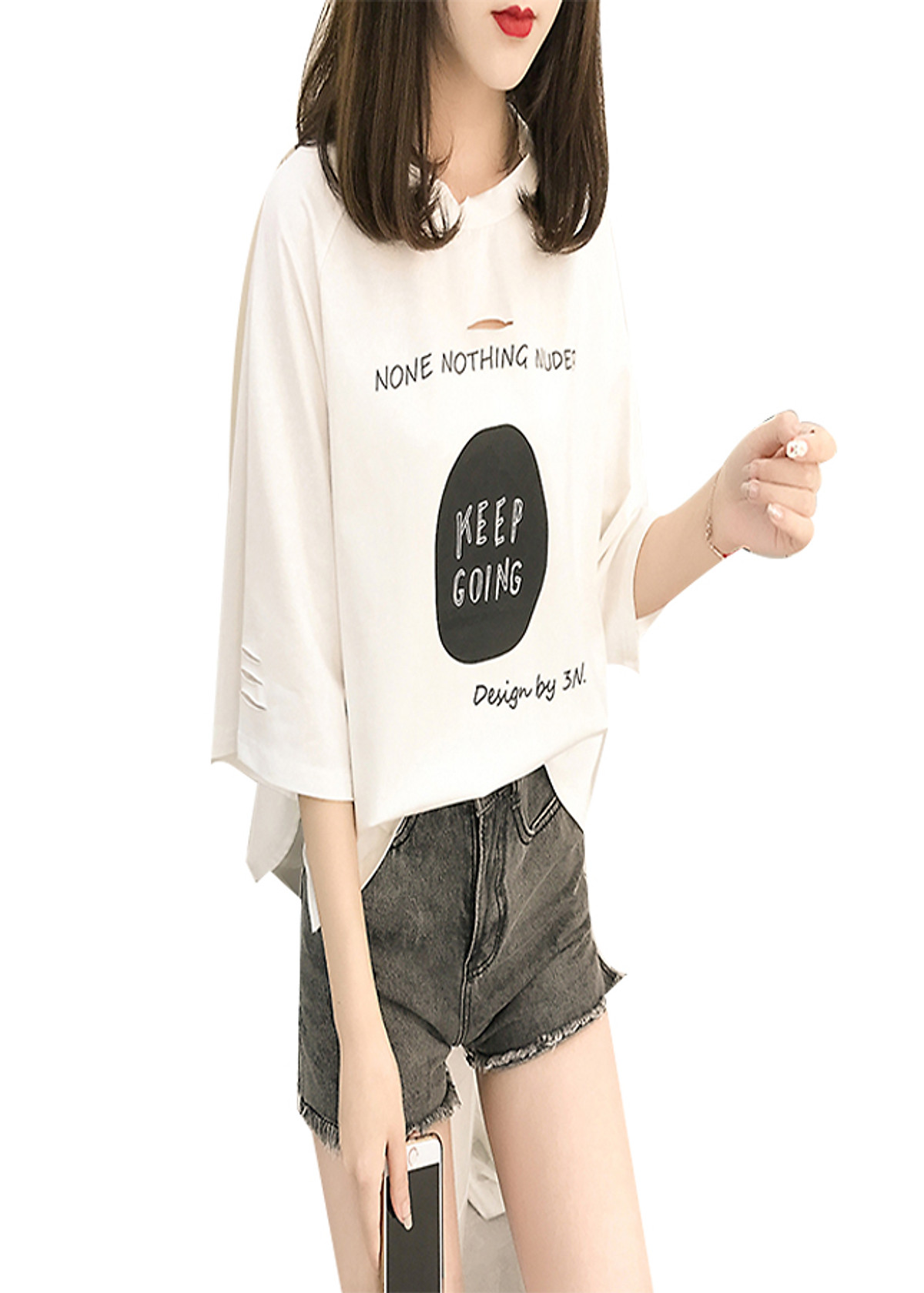 Áo thun nữ keep going
