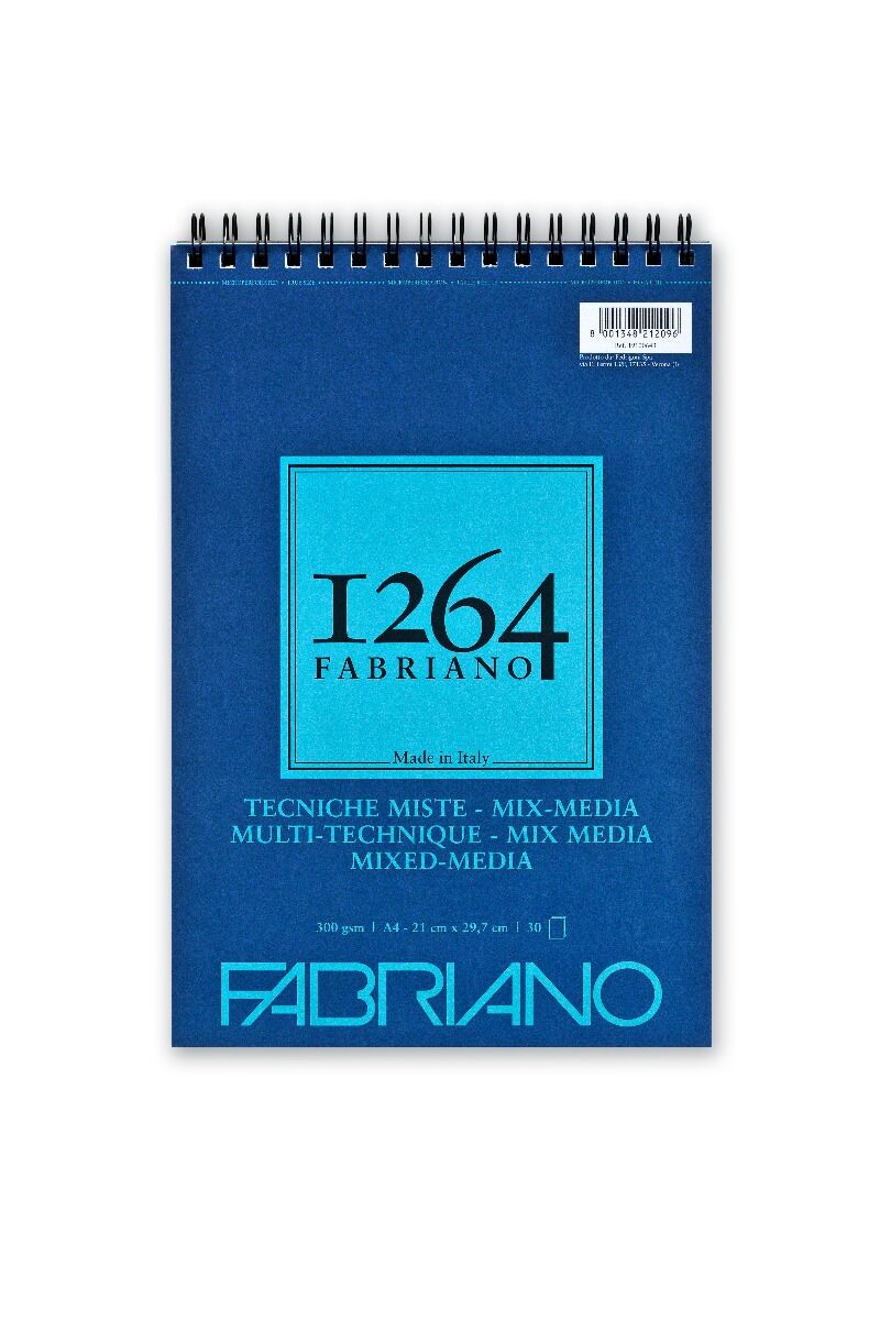 [DA ĐEN] Sổ Fabriano 1264 Mix Media A5|A4|A3 300g/m²