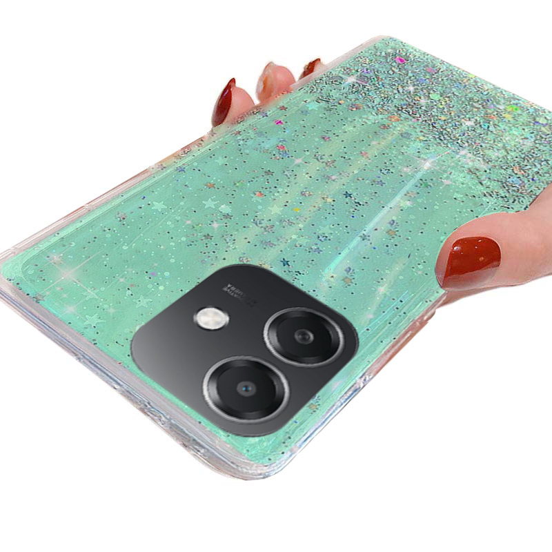 New Phone case OPPO A5i case Glitter Bling Sequins Starry Sky Transparent Soft Full Stars Moon for OPPO A5i case. 