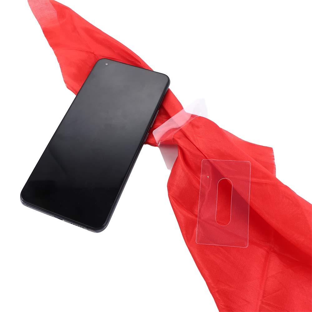 TESDFD Magicians Party Prop Easy To Do Interactive Magic Props Stage Performance Magic Scarf Prop Magic Through Phone Magic Trick Silk Kerchief Through Phone Silk Magic Tricks Silk