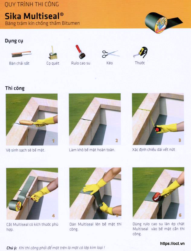 Sika Multiseal-10m Băng Keo Chống Thấm Bitumen