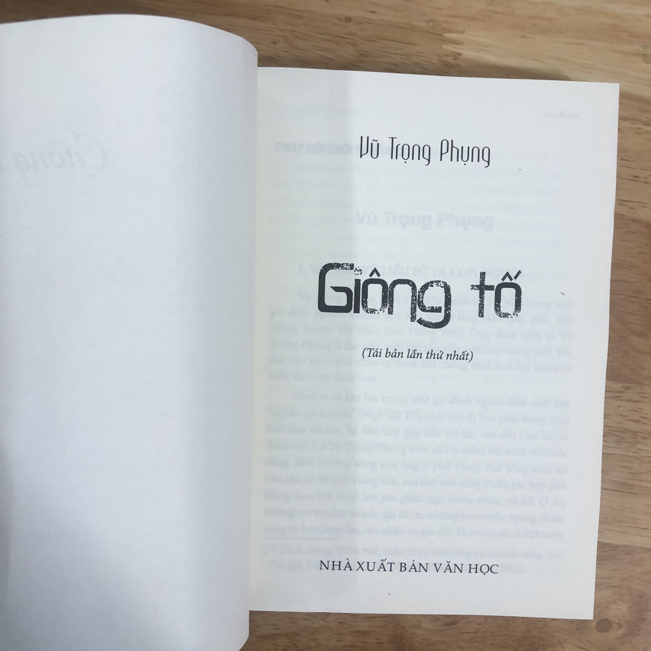 Sách: Tiểu Thuyết - Giông Tố TB (Vũ Trọng Phụng)
