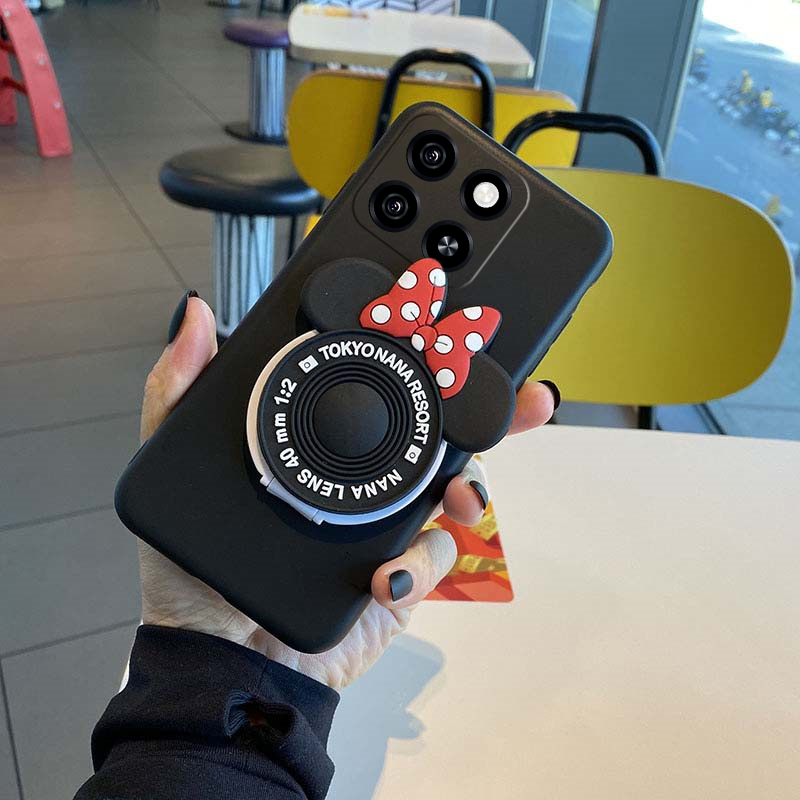 For ZTE Blade A35 A55 Case Fashionable Cartoon Mickey Mirror Dustproof Smooth For Blade A55 A35 Back Cover. 