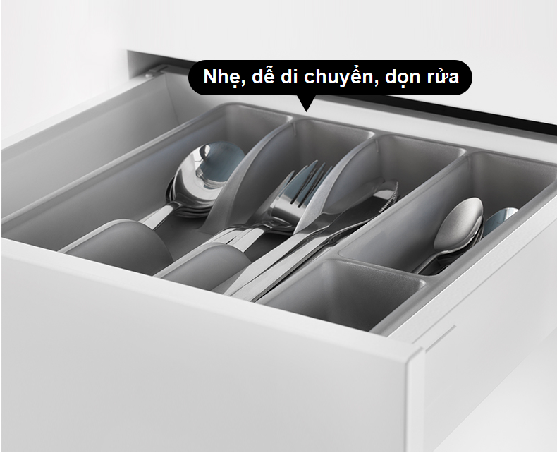 [Hàng I.K.E.A có sẵn] Khay chia dụng cụ ăn (thìa, dĩa, đũa)