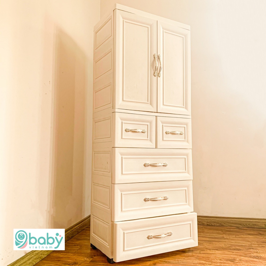 Tủ nhựa cao cấp 5 tầng dành cho bé yêu