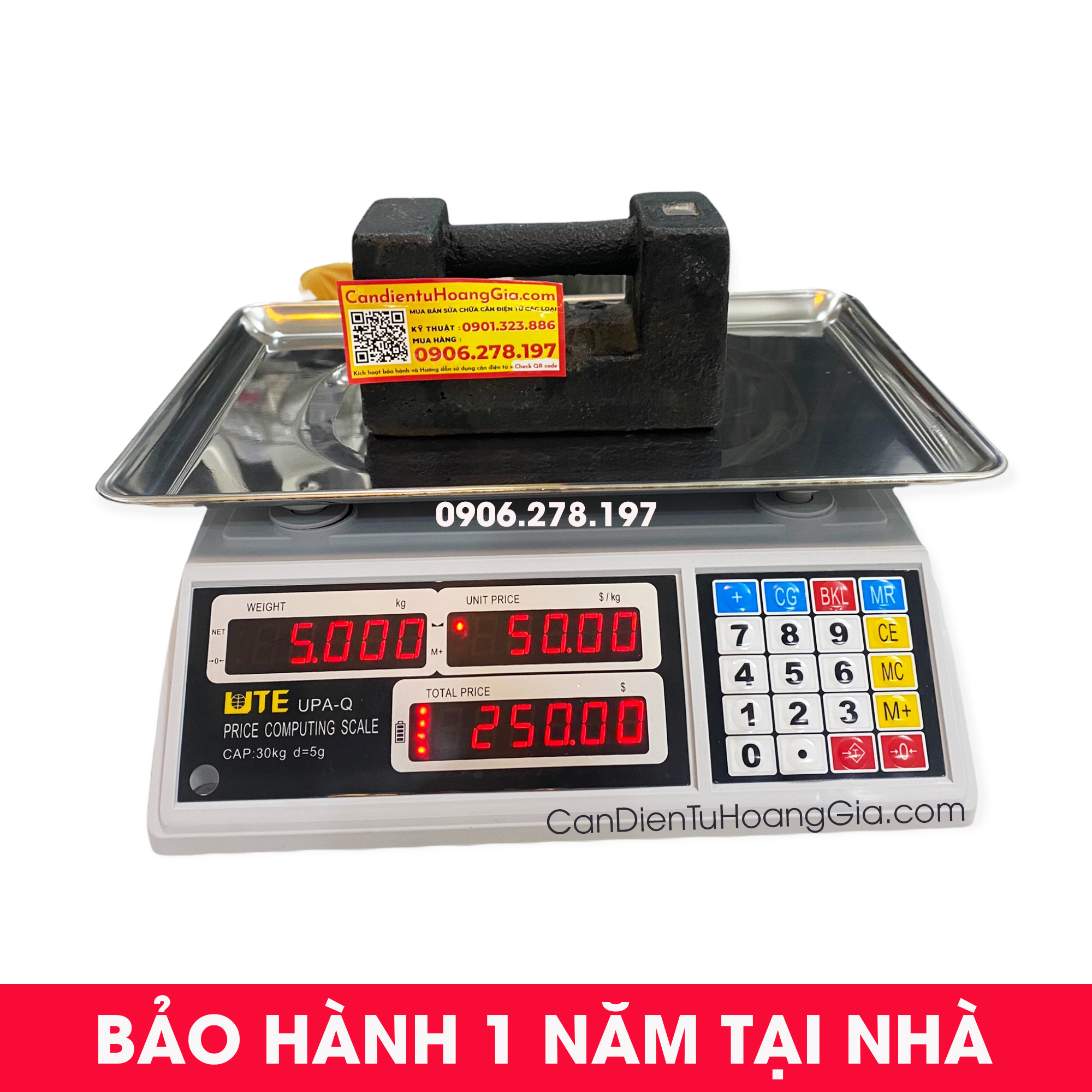 Bán cân điện tử 30KG UTE Chống nước 80%