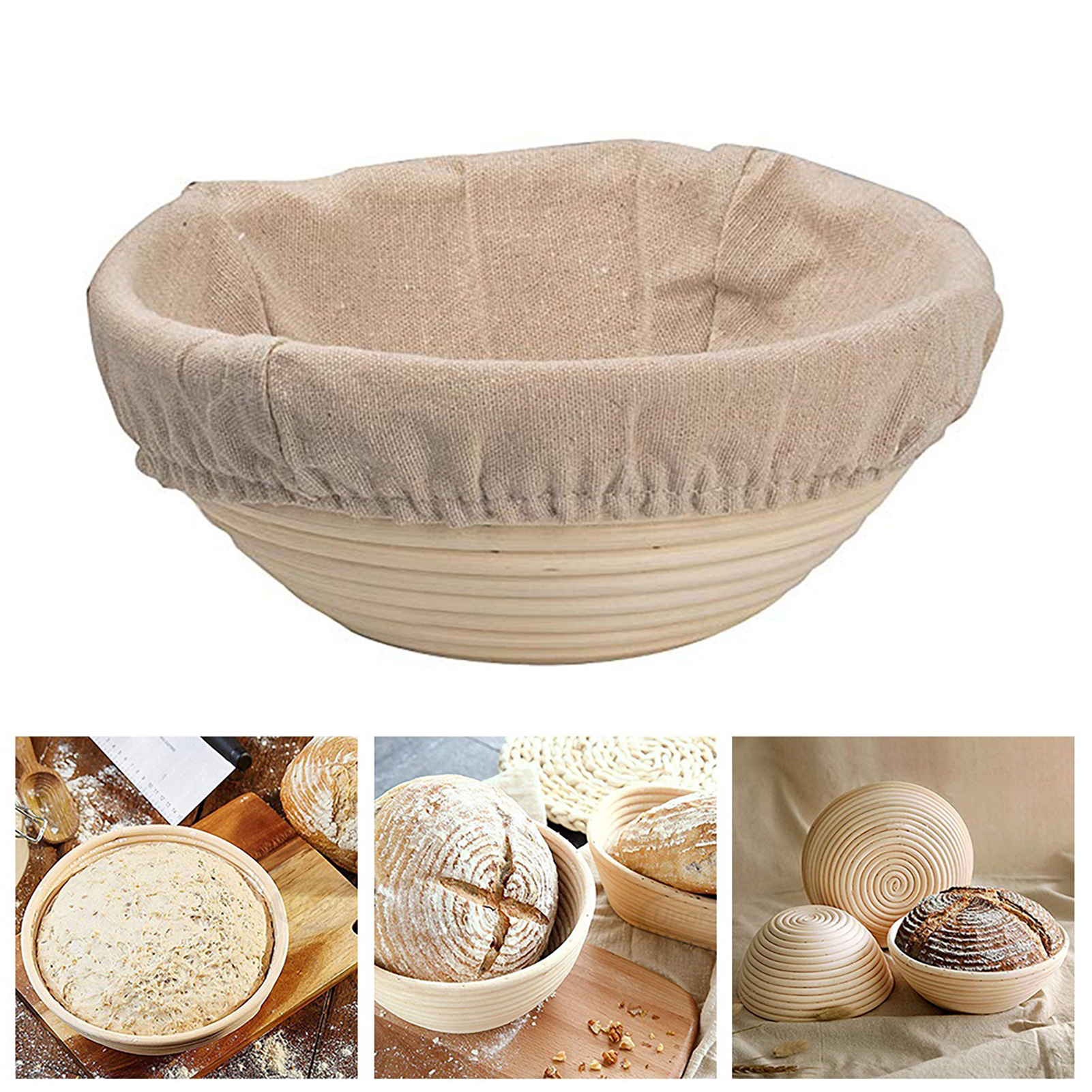 Environmentally Friendly Bread Basket Premium Eco-friendly Bread Proofing Basket Durable Reusable Easy to Clean Ideal for Bakers