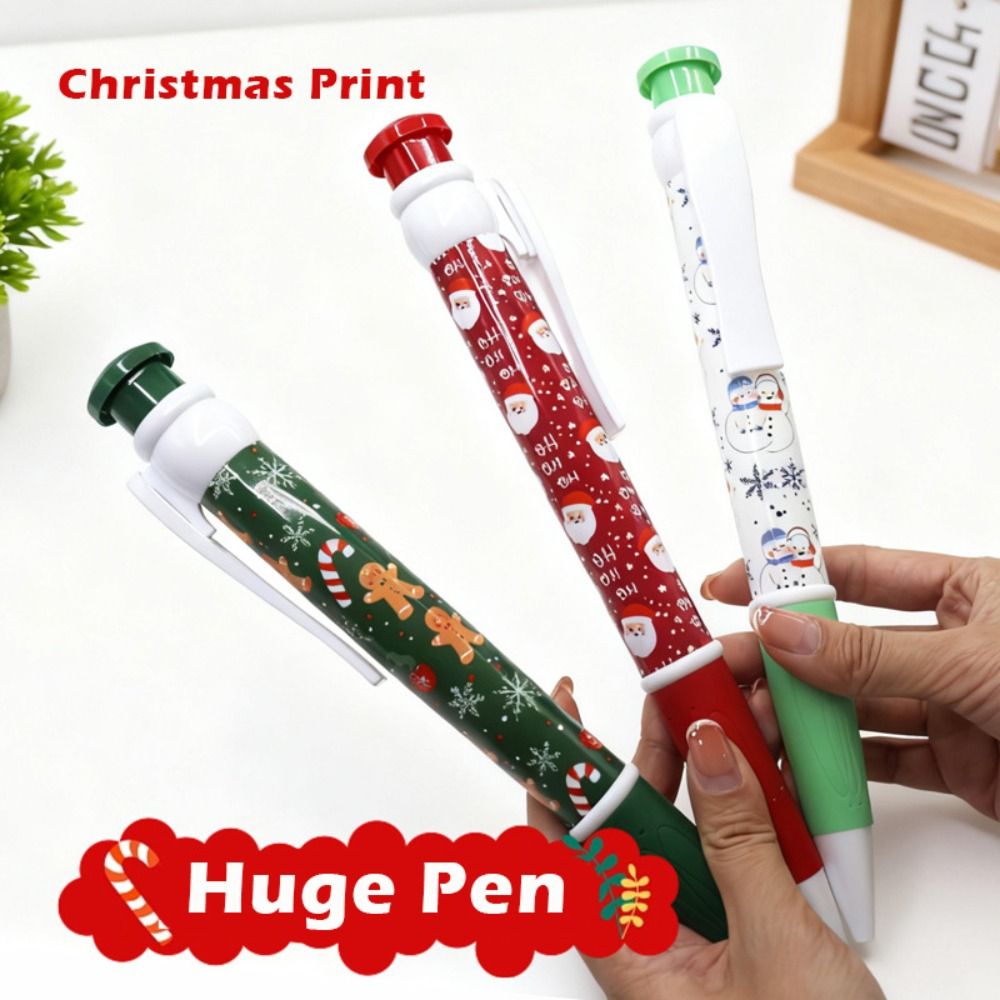 Cartoon 28.5cm Giant Ballpoint Pen Novelty Toy Christmas Print Huge ...