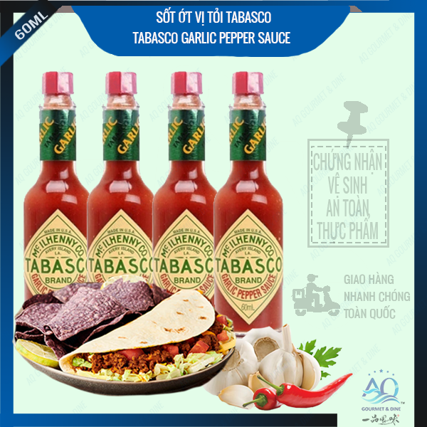 Sốt Ớt Vị Tỏi Tabasco 60ml - Tabasco Garlic Pepper Sauce 60ml thumbnail