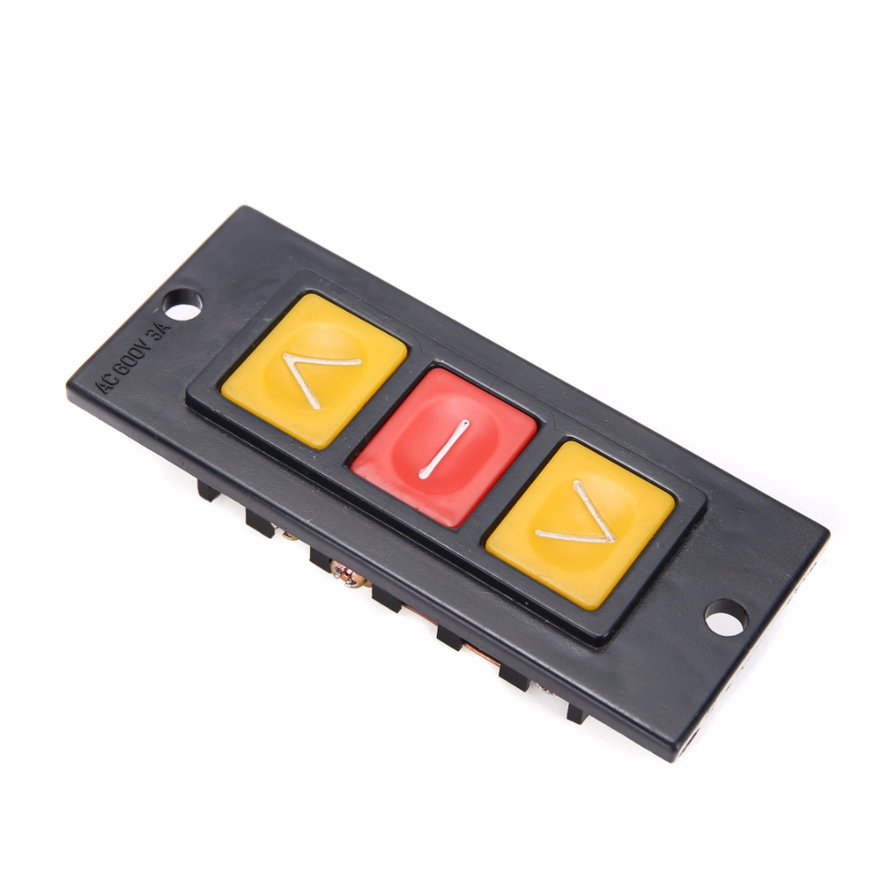 【TopazTrove】Up Down Stop 3 Buttons Switch Black Plastic Housing Push ...