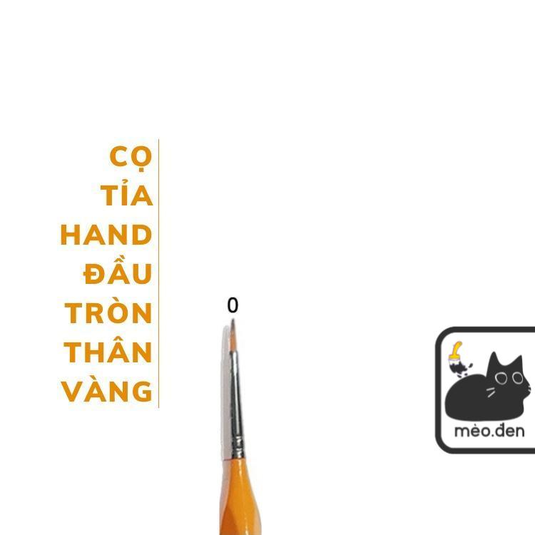 Cọ tỉa đi nét hand cọ vẽ thân vàng - họa cụ hakuart