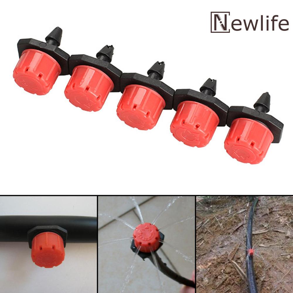 100pcs 1/4 Inch Adjustable Micro Flow Dripper Drip Head Water Dropper