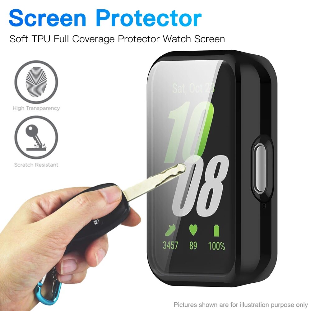 Miếng bảo vệ màn hình trường hợp cho Samsung Galaxy fit3 bảo hiểm đầy đủ bội thu nhựa TPU mềm Vỏ bảo vệ cho Samsung Samsung thiên hà phù hợp với 3