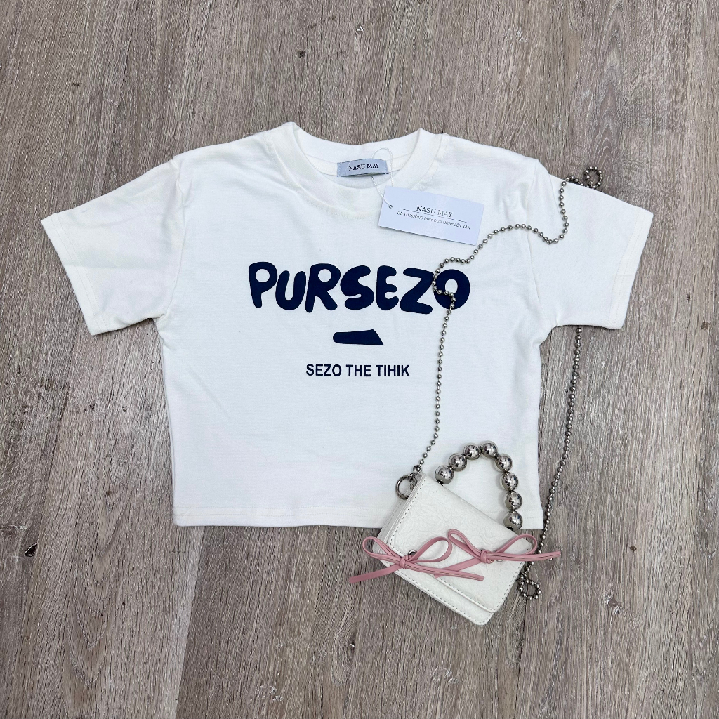 Áo Thun Croptop PURSEZO áo kiểu nữ