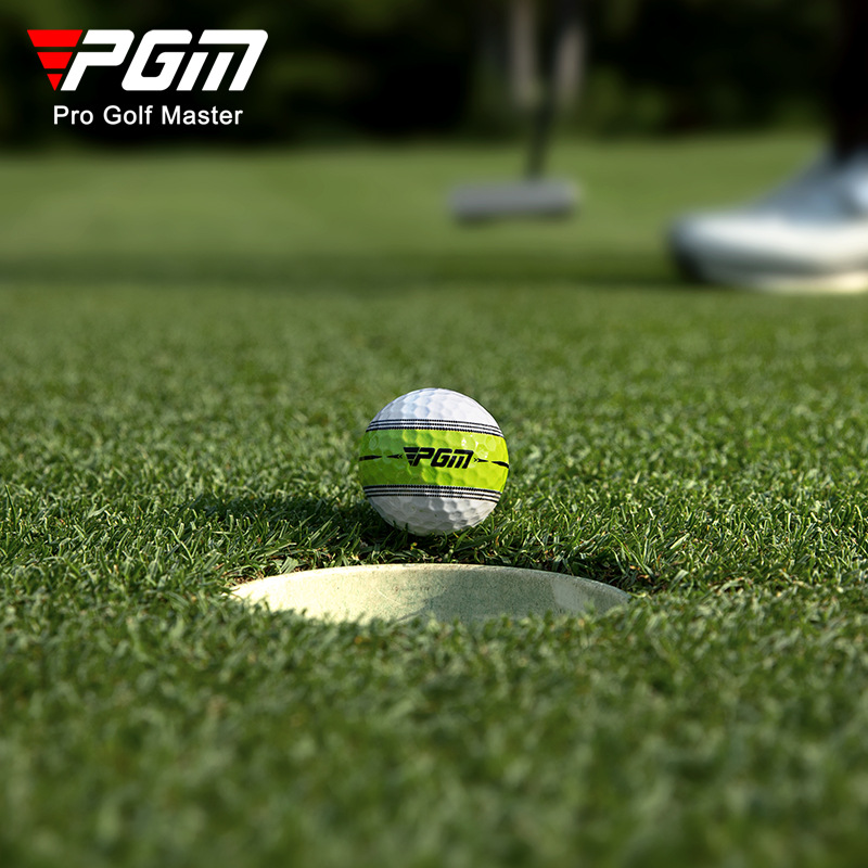 PGM Golf Competition Ball Practice Ball Rubber 360 ° Orbit Alignment Line Two-layer Sphere Q030