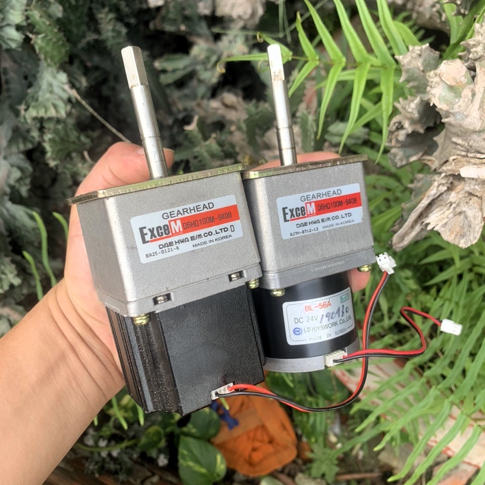[KOREA] Motor giảm tốc BLDC 24V tốc chậm
