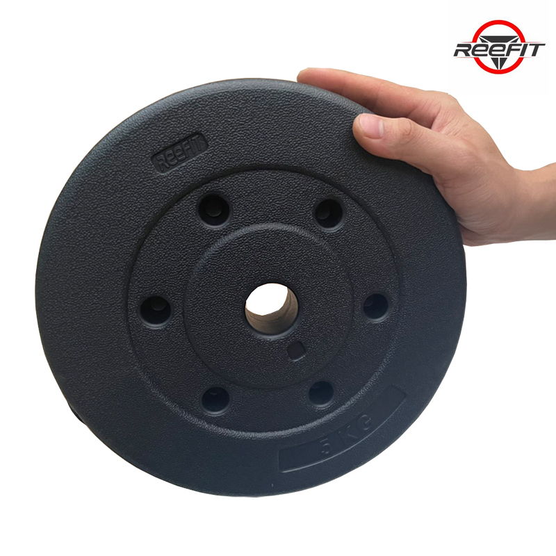 Tạ miếng nhựa đen Reefit 2kg có ruột