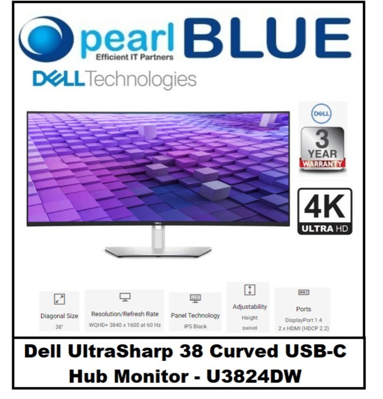 Dell UltraSharp 38 Curved USB-C Hub Monitor - U3824DW