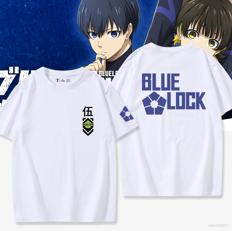 XP Anime Tshirt Blue Lock Cosplay Jersey Short Sleeve Unisex Tops Casual  Loose Tee Yoichi Shirt Plus Size PX