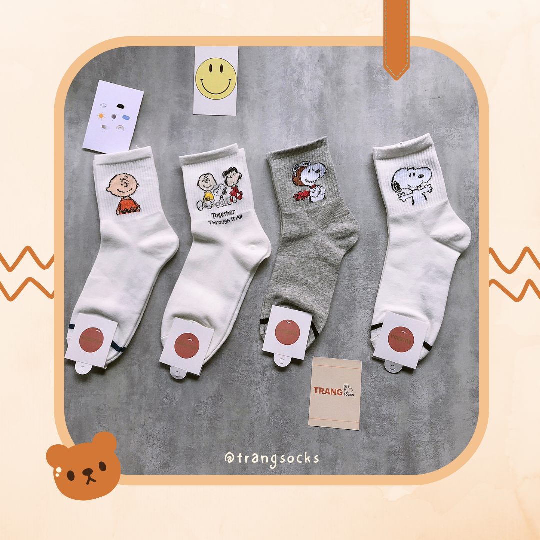 Tất cao cổ Snoopy ( ảnh thật)