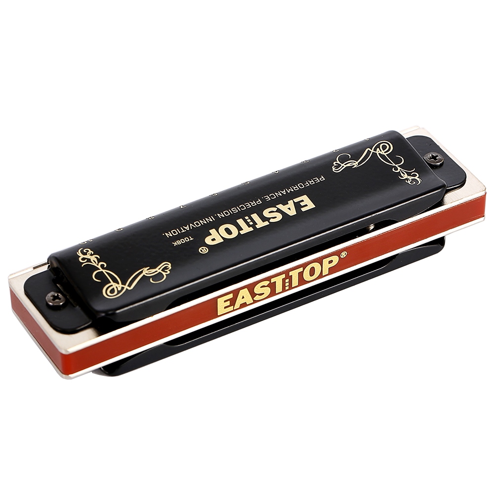 Marleigh East Top Diatonic Harmonica T008K 10 Hole Blues Harp Mouth