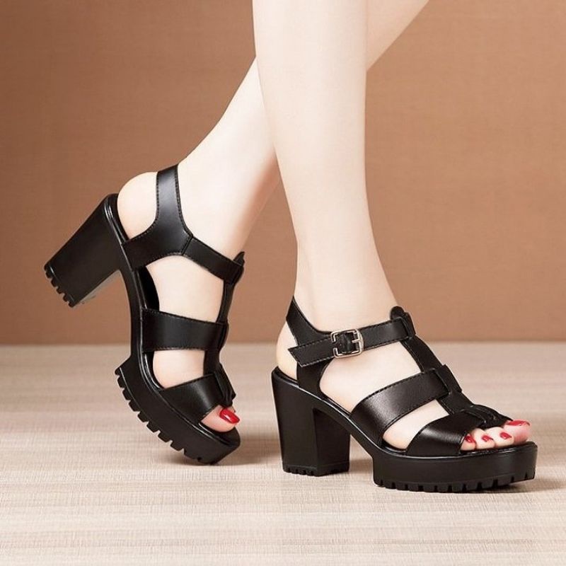 Sandal cao gót đế răng cưa MÃ S134